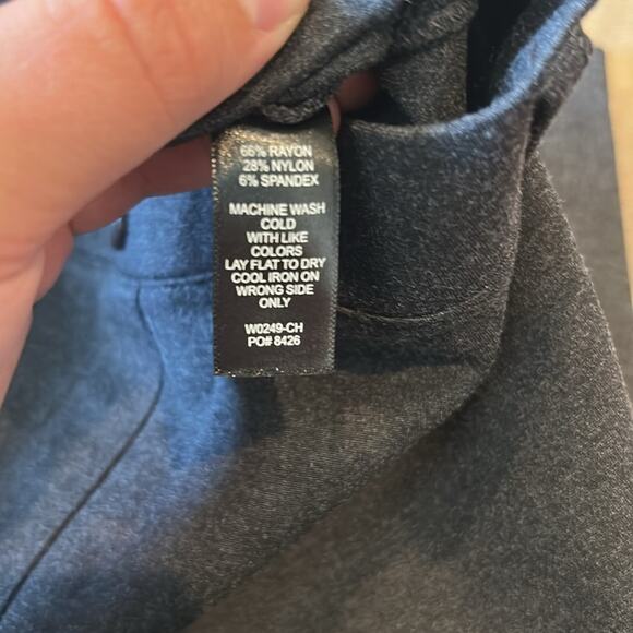 Betabrand Crop Dress Yoga Charcoal Gray Stretch Workwear Pant Size XL - Picture 6 of 8